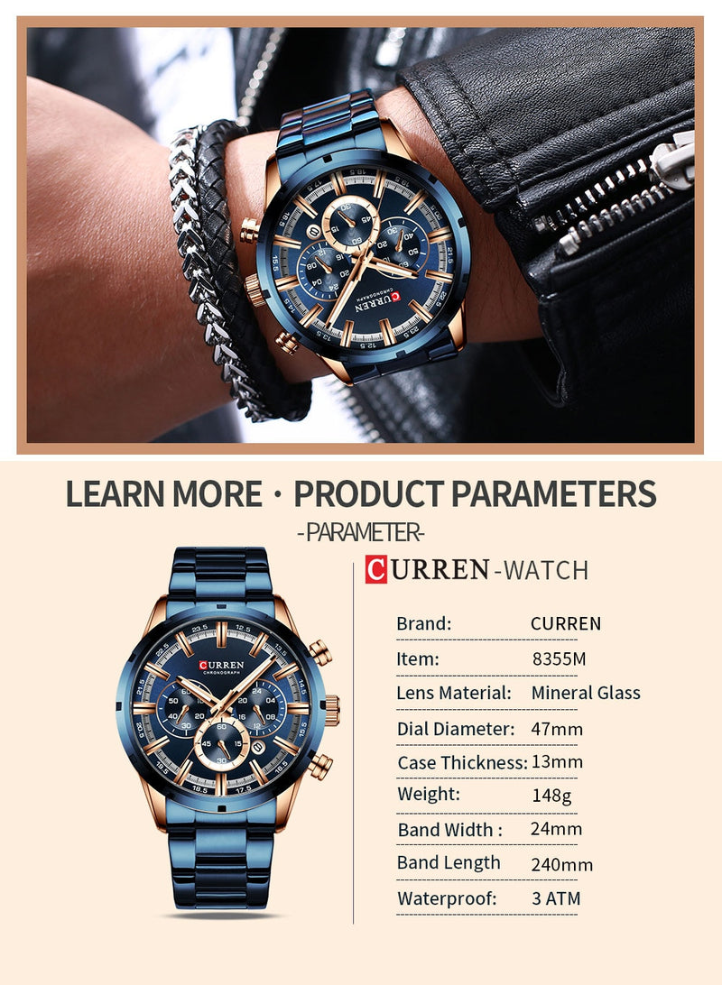 CURREN WATCH ™ RELOJ DE PULSERA