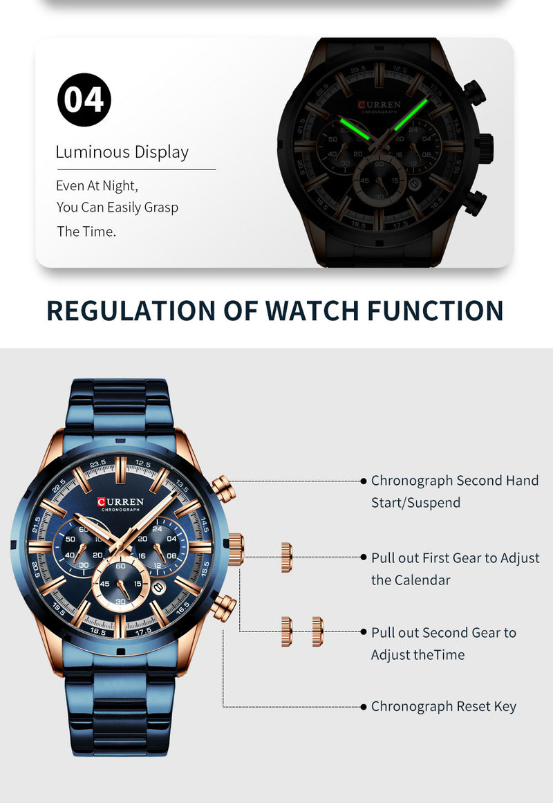 CURREN WATCH ™ RELOJ DE PULSERA